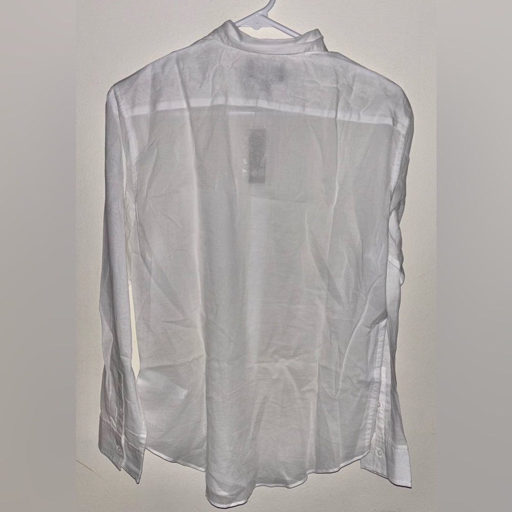 NWT J.Crew Garçon classic shirt in cotton poplin Size 2 White Preppy Cotton - Picture 8 of 13